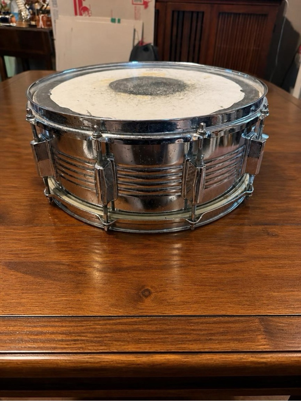 G. LeBlanc 6 x 14 Steel Metal Snare Drum Holton Drum Kit